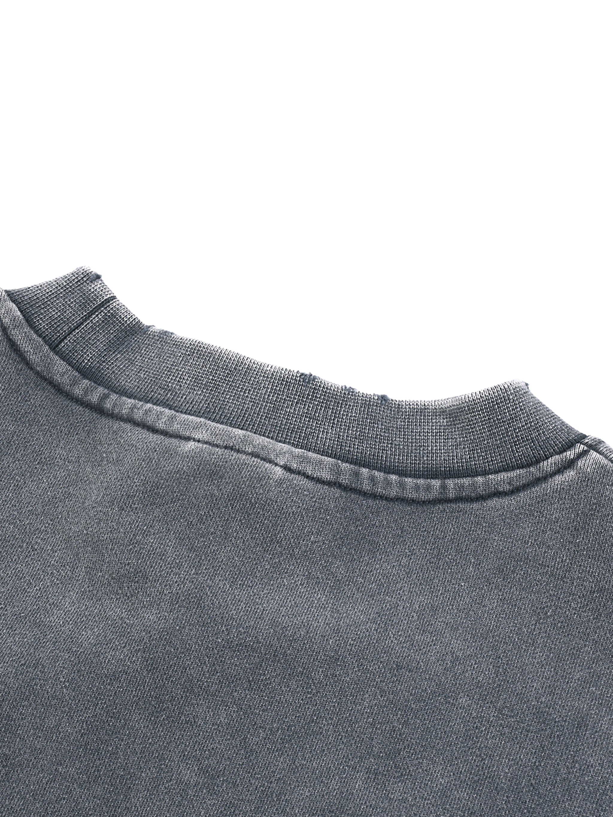 Debut Collection - Snow Washed Cropped Sweatshirt